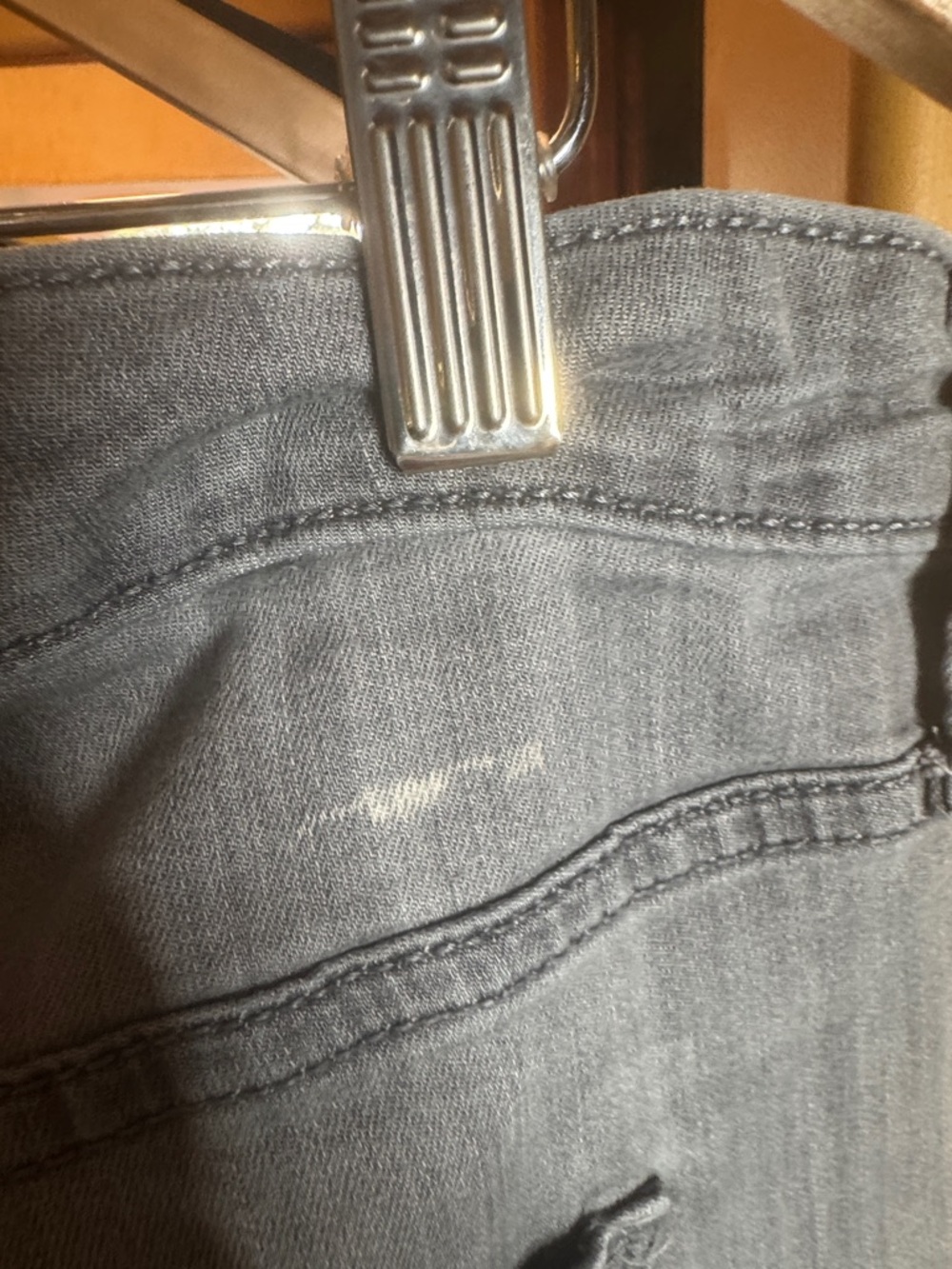 Universal Thread Gray High Rise Skinny Jeans Size 16 Stretch Denim - Picture 7 of 9